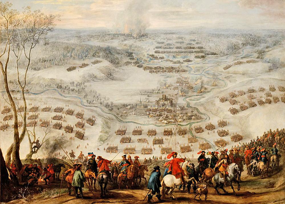 Mal�� Pieter Snayers zachytil svou vizi zn�m� bitvy u P��se�nice.