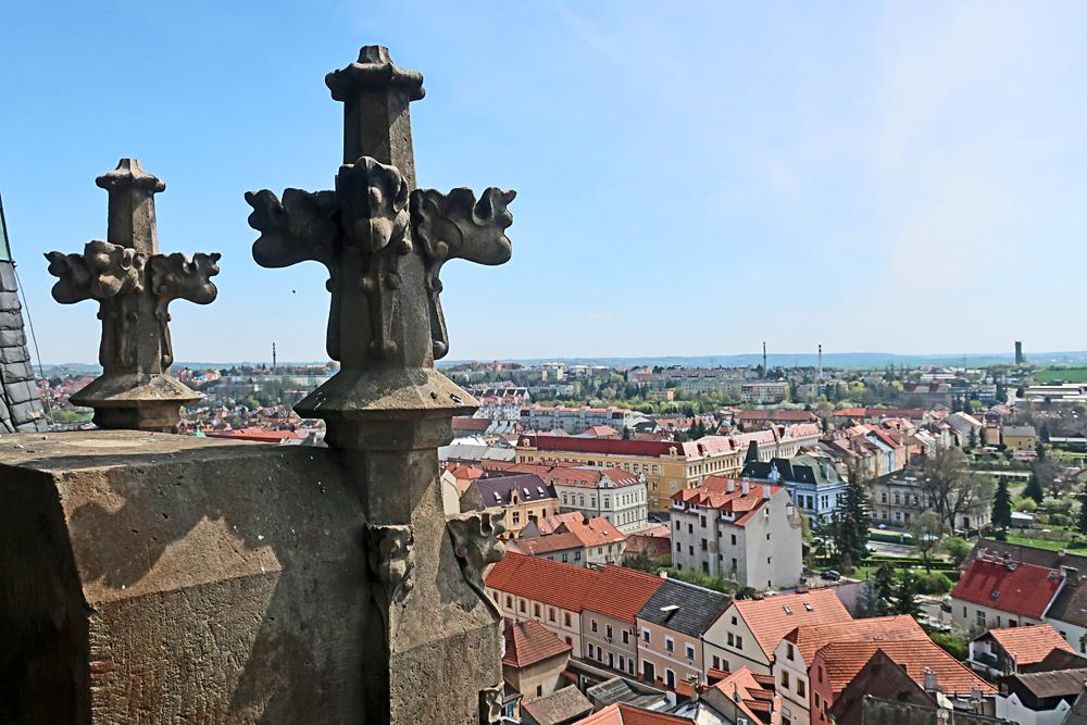 Chr�m svat�ho Mikul�e v Lounech - v�hled z v�e