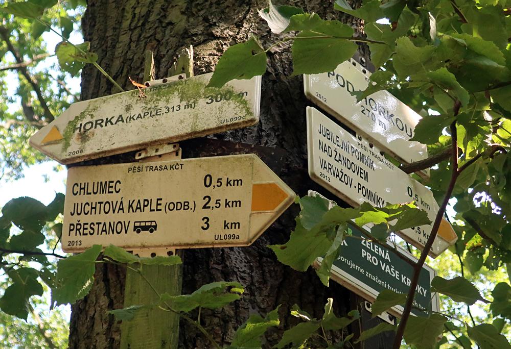 Turistick� stezka bitvy u Chlumce.
