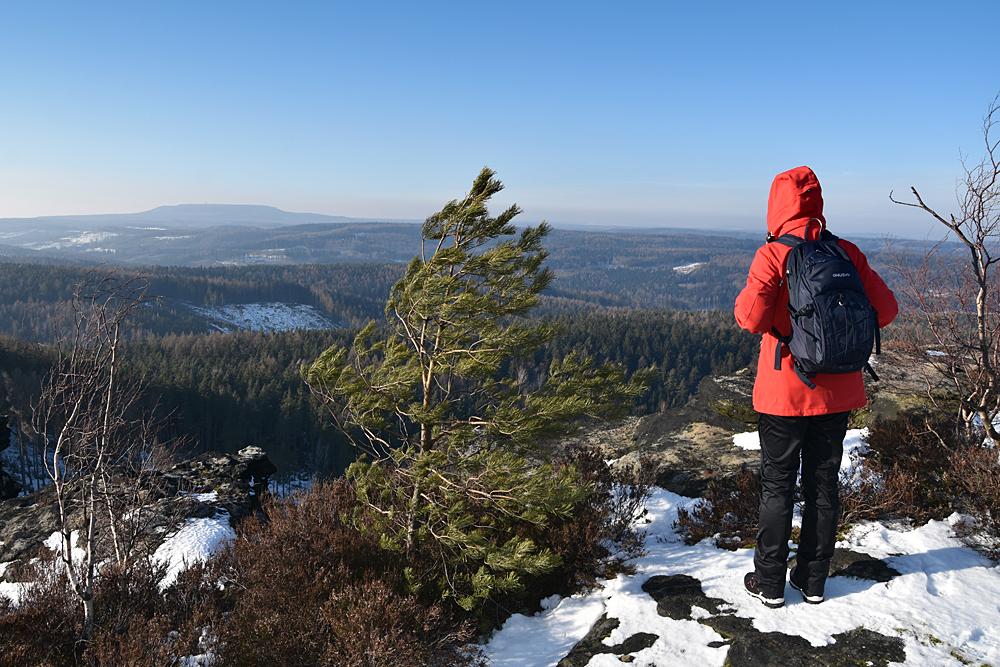 Turistick� pochod Sn�dan� na Gro�er Zschirnstein.