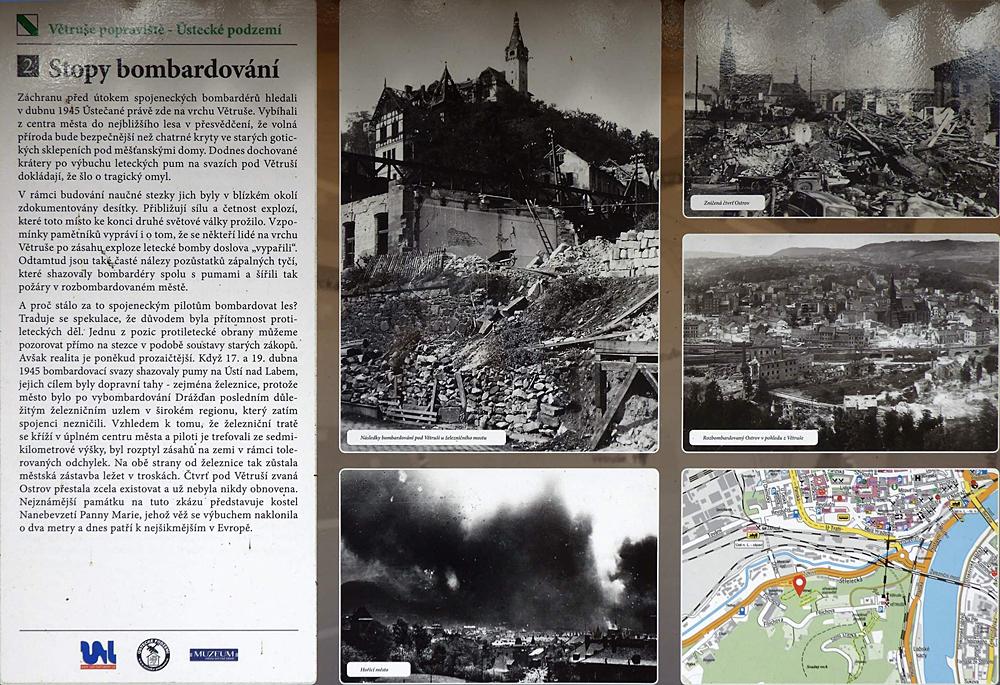 Jeden z panel� nau�n� stezky V�tru�e popravi�t� - �steck� podzem�. 