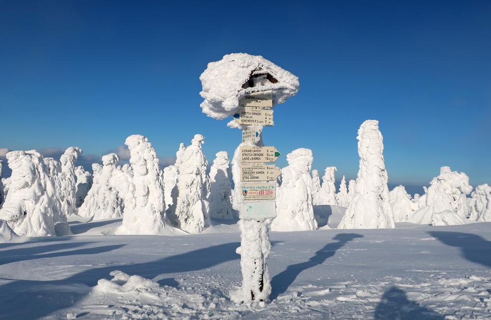 Rozcestn�k na Smrku - Jizersk� hory