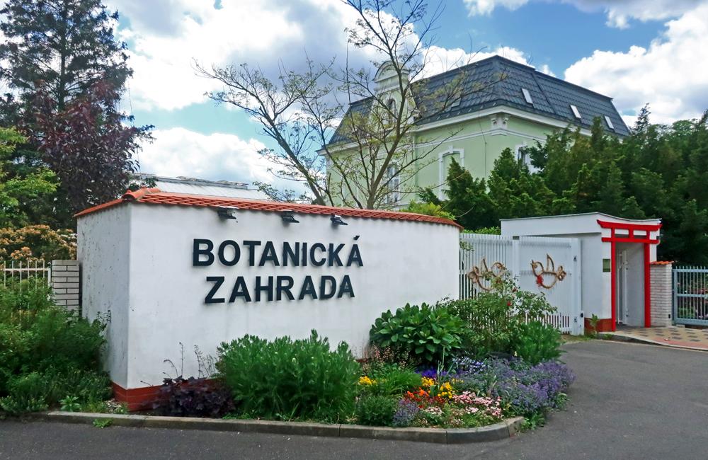 Botanick� zahrada Teplice - vstup